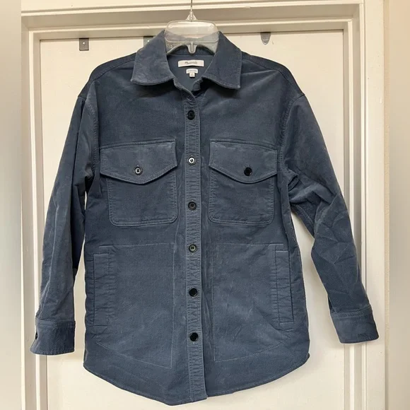 Madewell Blue Utility Jacket - Picture 3 of 8